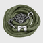 Paseador de Caballo +HORSE Nylon-Algodón 3.5m con Gancho - Color Verde Militar
