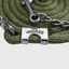 Paseador de Caballo +HORSE Nylon-Algodón 3.5m con Gancho - Color Verde Militar