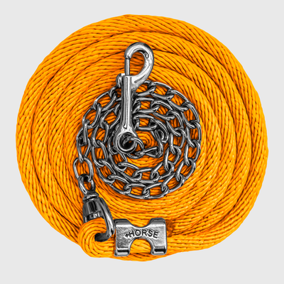 Paseador de Caballo +HORSE Nylon-Algodón 3.5m con Gancho - Color Mango