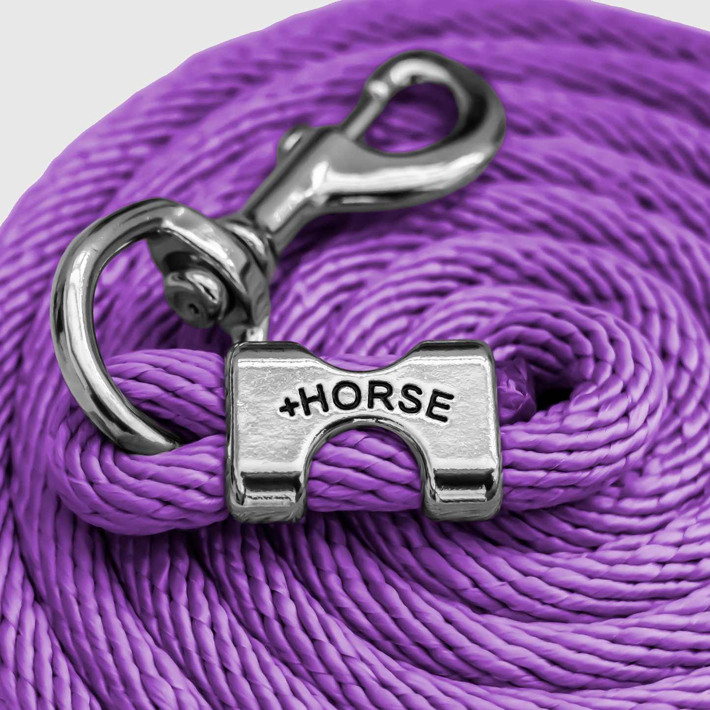 Paseador de Caballo +HORSE Nylon-Algodón 2.5m con Bandola - Color Morado