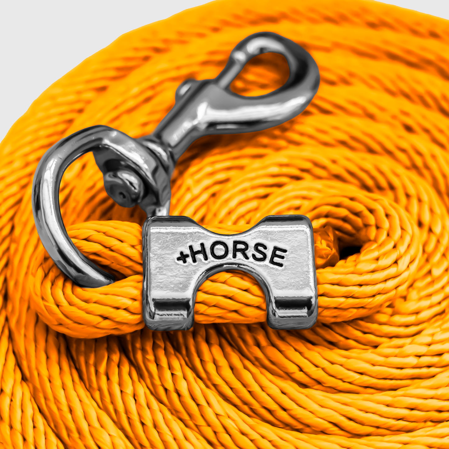 Paseador de Caballo +HORSE Nylon-Algodón 2.5m con Bandola - Color Mango