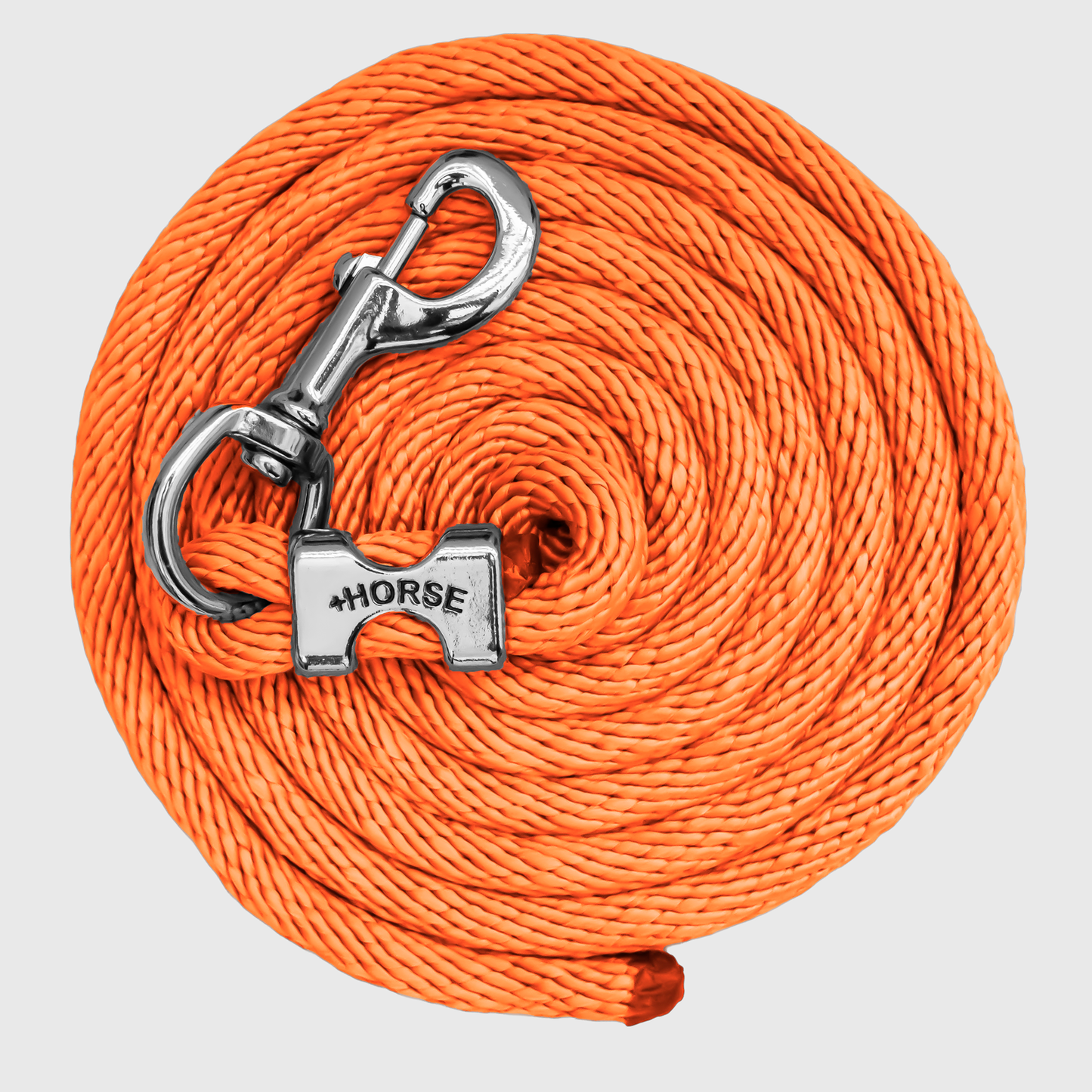 Paseador de Caballo +HORSE Nylon-Algodón 2.5m con Bandola - Color Naranja