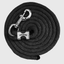 Paseador de Caballo +HORSE Nylon-Algodón 2.5m con Bandola - Color Negro