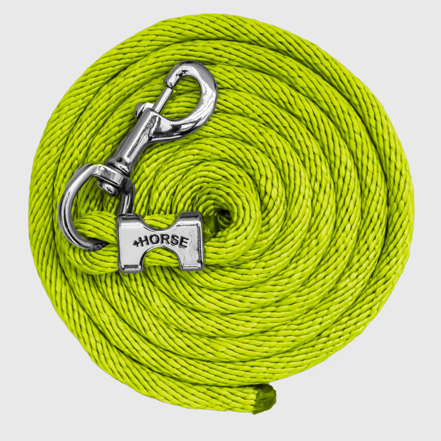Paseador de Caballo +HORSE Nylon-Algodón 2.5m con Bandola - Color Limón