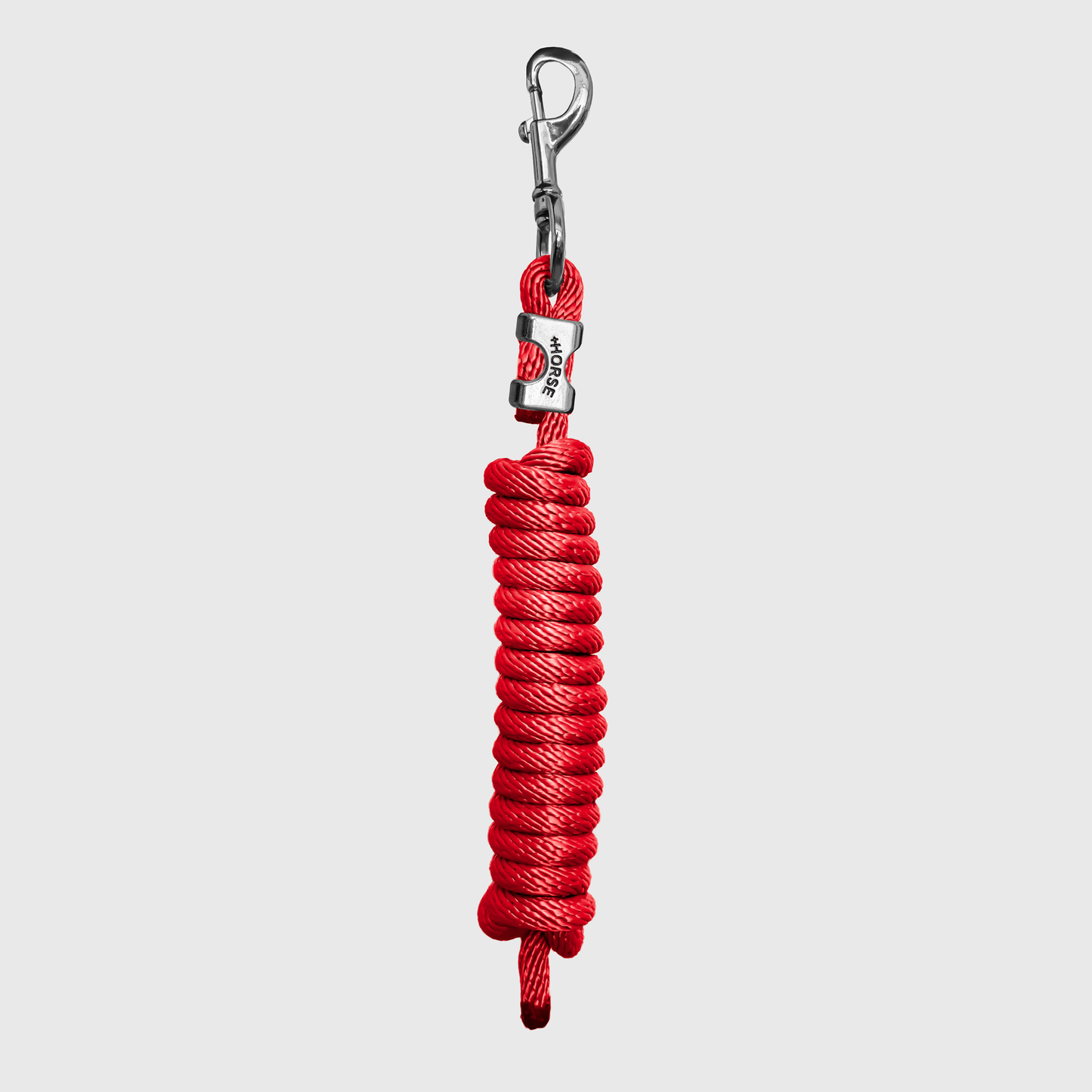 Paseador de Caballo +HORSE Nylon-Algodón 2.5m con Bandola - Color Rojo