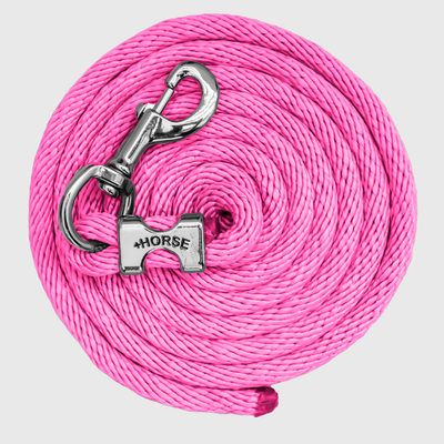 Paseador de Caballo +HORSE Nylon-Algodón 2.5m con Bandola - Color Rosa
