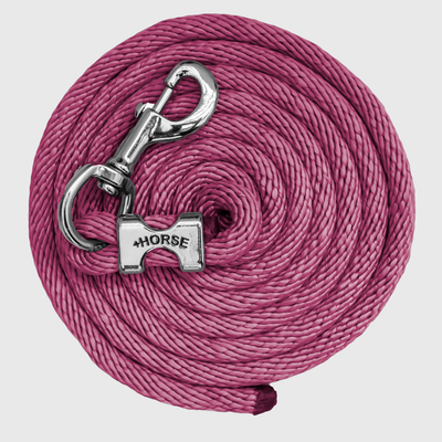 Paseador de Caballo +HORSE Nylon-Algodón 2.5m con Bandola (Sin Cadena) - Color Vino
