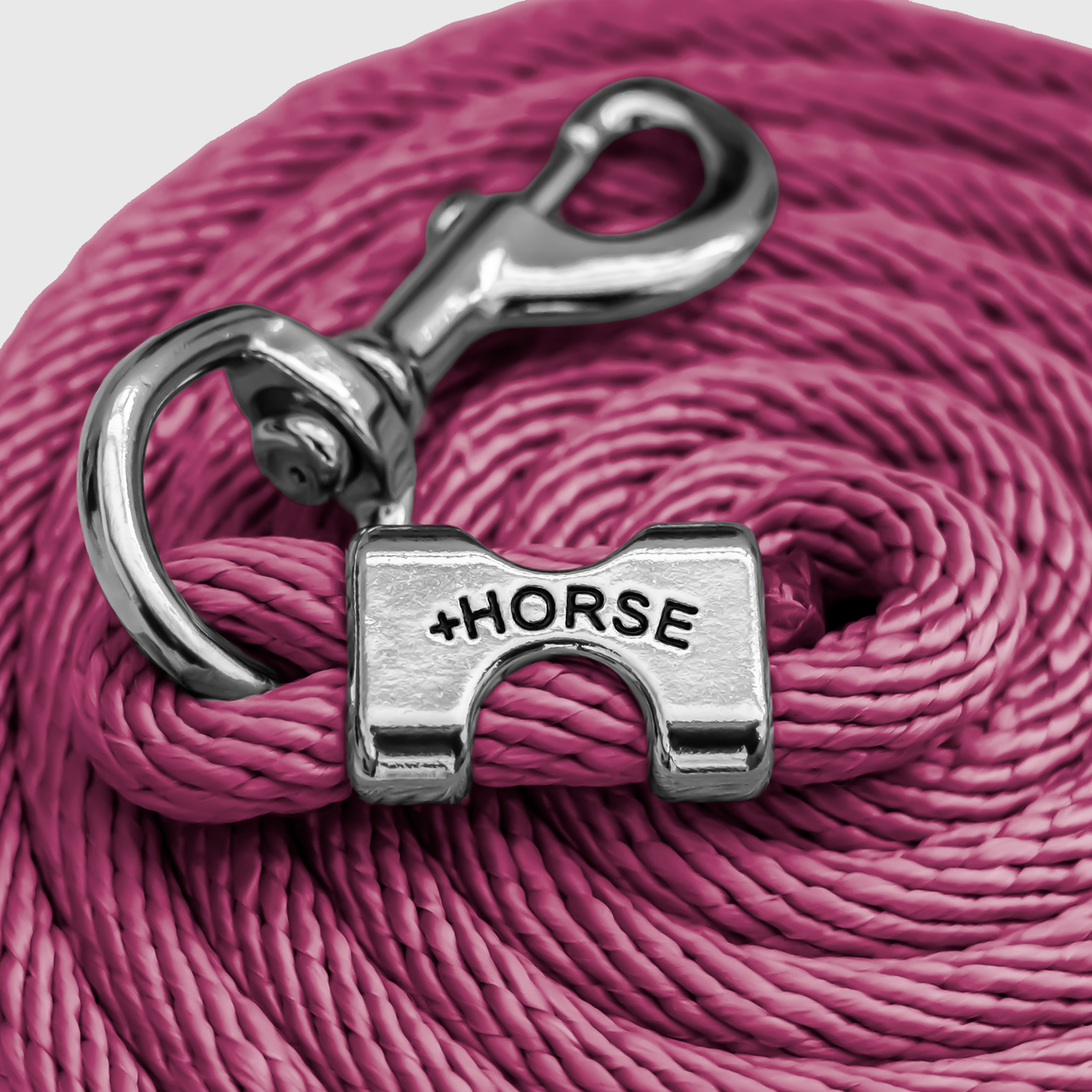 Paseador de Caballo +HORSE Nylon-Algodón 2.5m con Bandola (Sin Cadena) - Color Vino