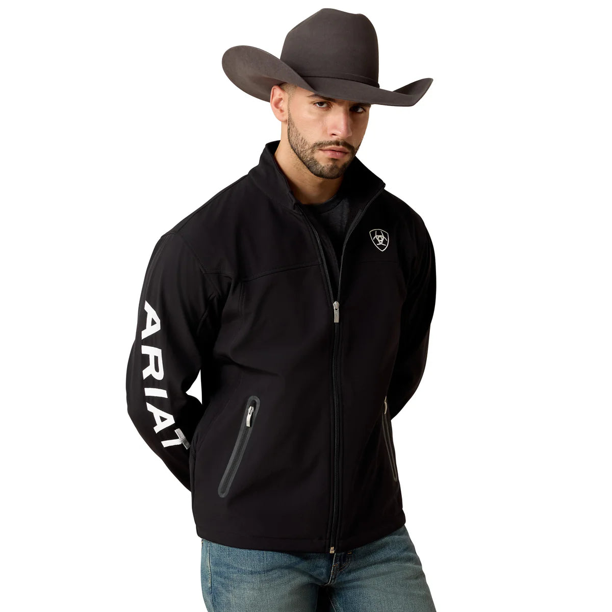 Chamarra Ariat New Team Softshell Negra