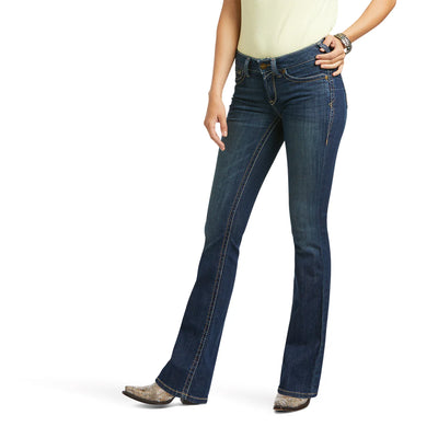 Jeans Ariat R.E.A.L. Corinne Tiro Medio Corte De Bota