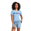 Camisa Ariat Women's Rodeo Short Sleeve T-Shirt - Light Blue Heather