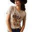 Camisa Ariat Women's Vintage Rodeo Oatmeal Heather T-Shirt