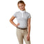 Camiseta perla con puntos grises de manga corta Aptos Kids Show Shirt para niñas
