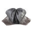 Corbata bordado flor de liz color Gris