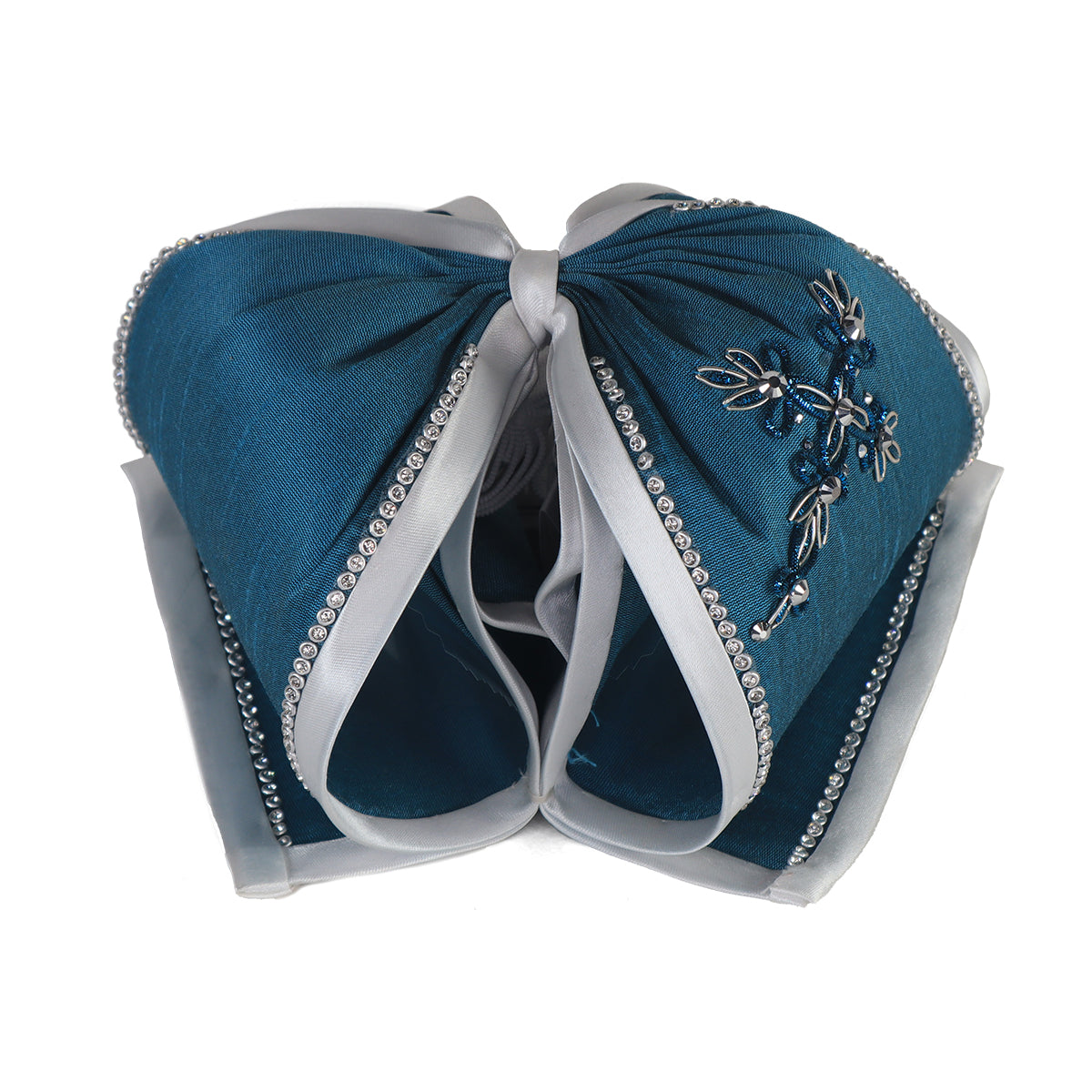 Corbata Charra bordado cruz color Azul con Plata