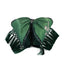 Corbata Charra color Verde Olivo flor Plata