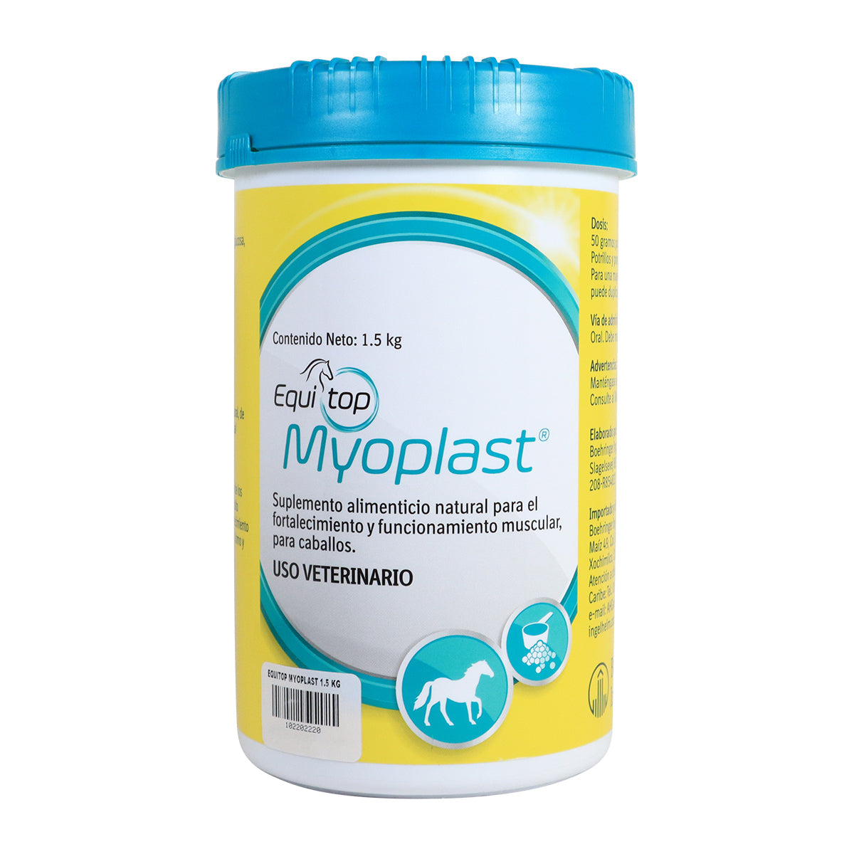 Suplemento natural Equitop Myoplast 1.5 kg