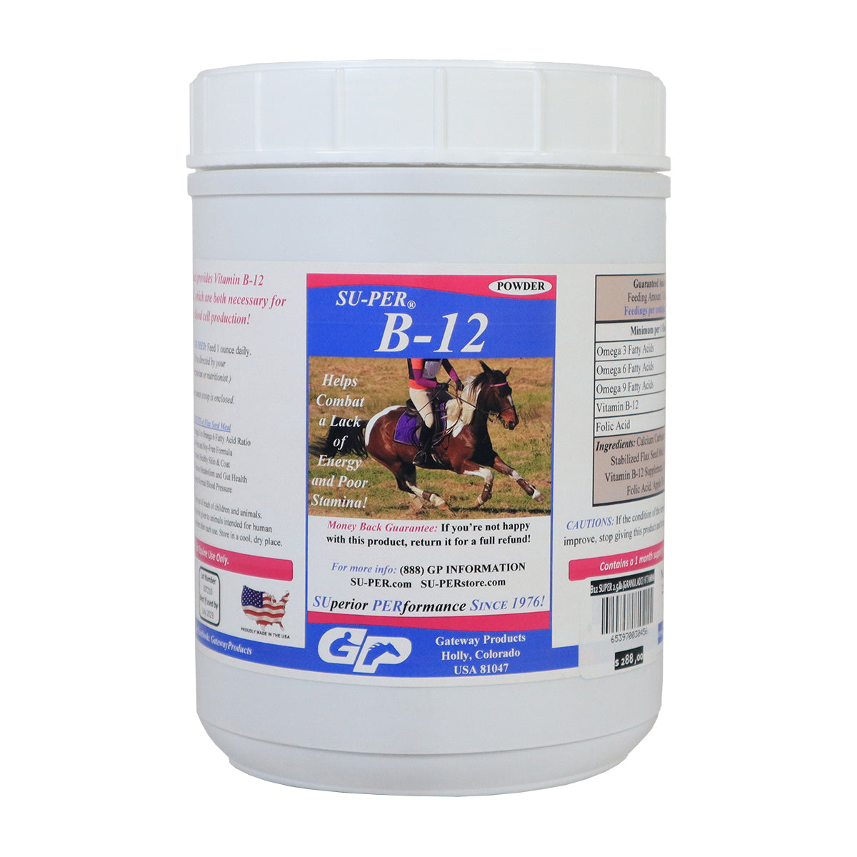 Suplemento para caballos Su-Per B-12 Granulado 1.13 kg