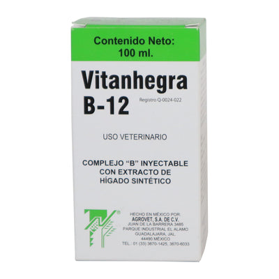 Vitanhegra B-12 Inyectable 100 ml