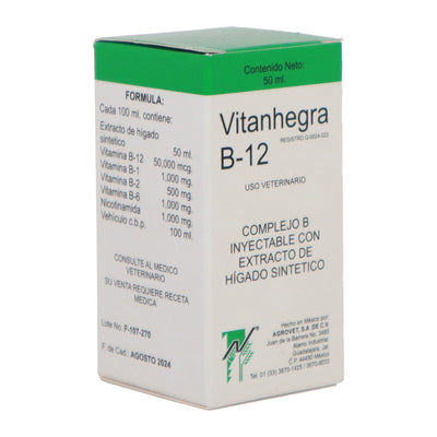 Vitanhegra B-12 Inyectable 50 ml