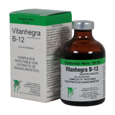 Vitanhegra B-12 Inyectable 50 ml
