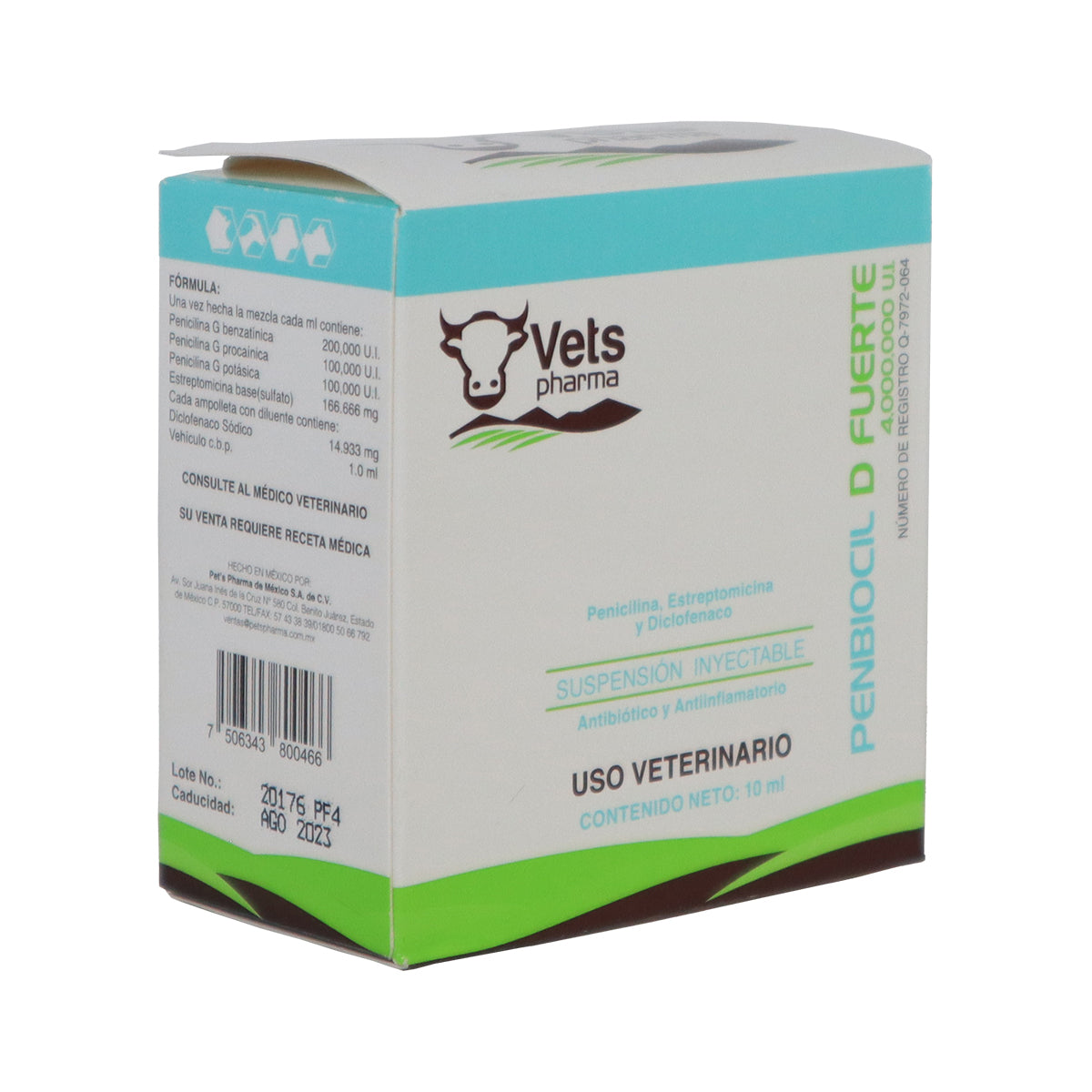 Vets Pharma Penbiocil D Fuerte 10 ml