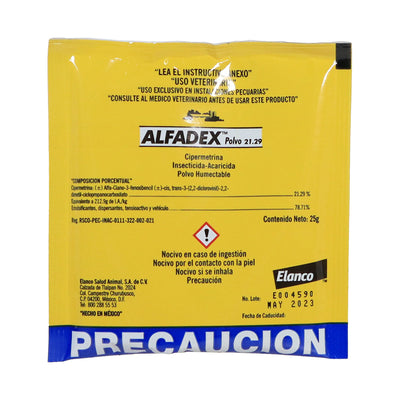 Alfadex Insecticida + Acaricida en polvo 25gr