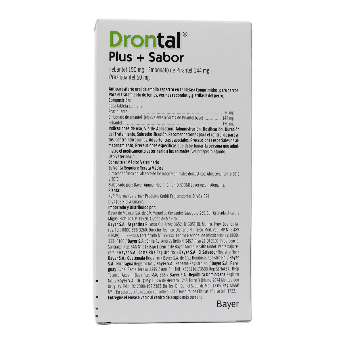 Drontal Plus+Sabor para Perro 24 tabletas