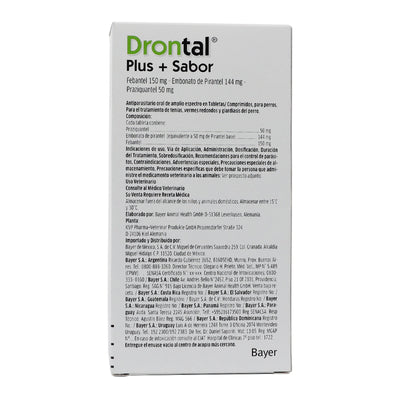 Drontal Plus+Sabor para Perro 24 tabletas