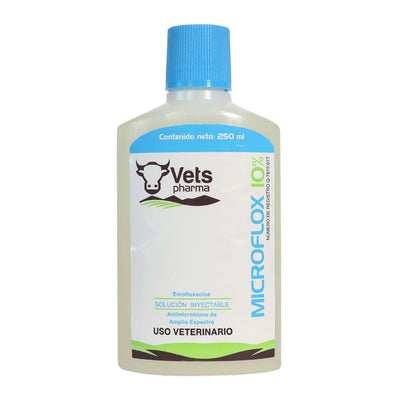 Vets Pharma Microflox 10% Inyectable 250 ml